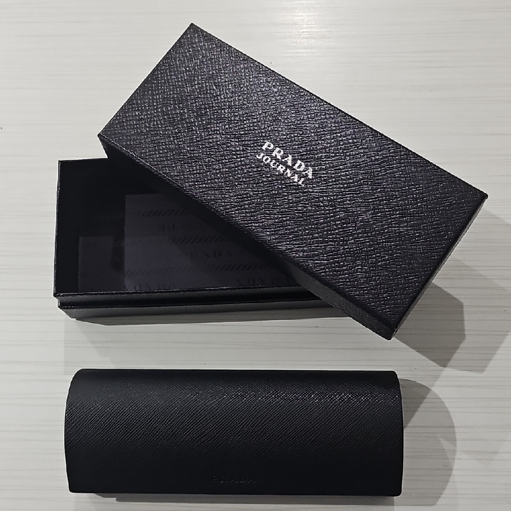 Prada Black Eyewear Case with Box